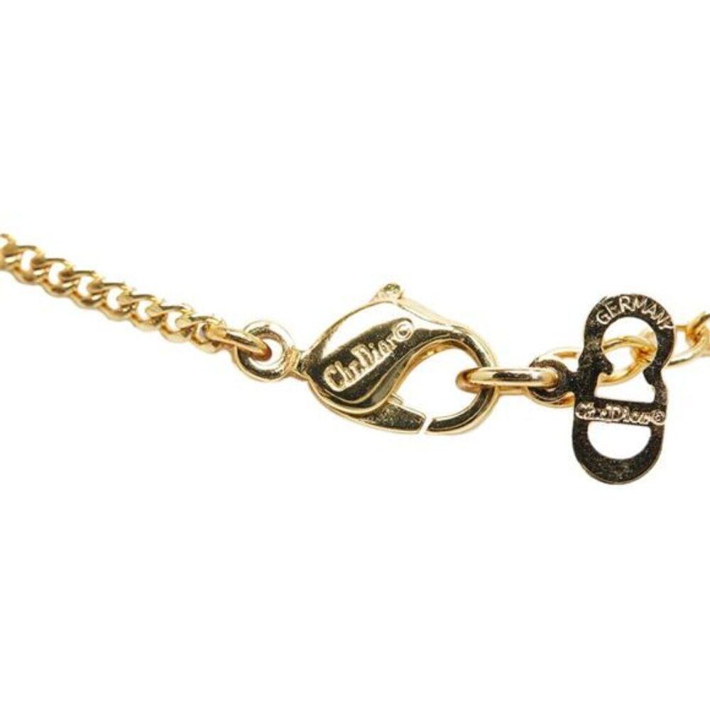 Dior Logo Rhinestone Necklace - Picture 2 of 5
